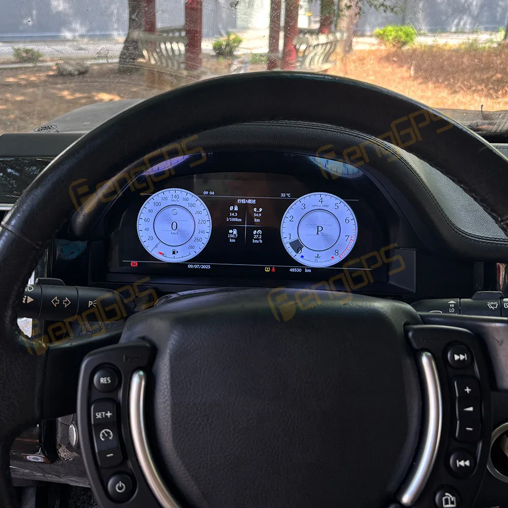 

12,3-дюймовый ЖК-экран приборной панели для Land Range Rover V8 L322 2002-2012, спидометр, автомобильный инструмент, цифровой приборный кластер Carplay