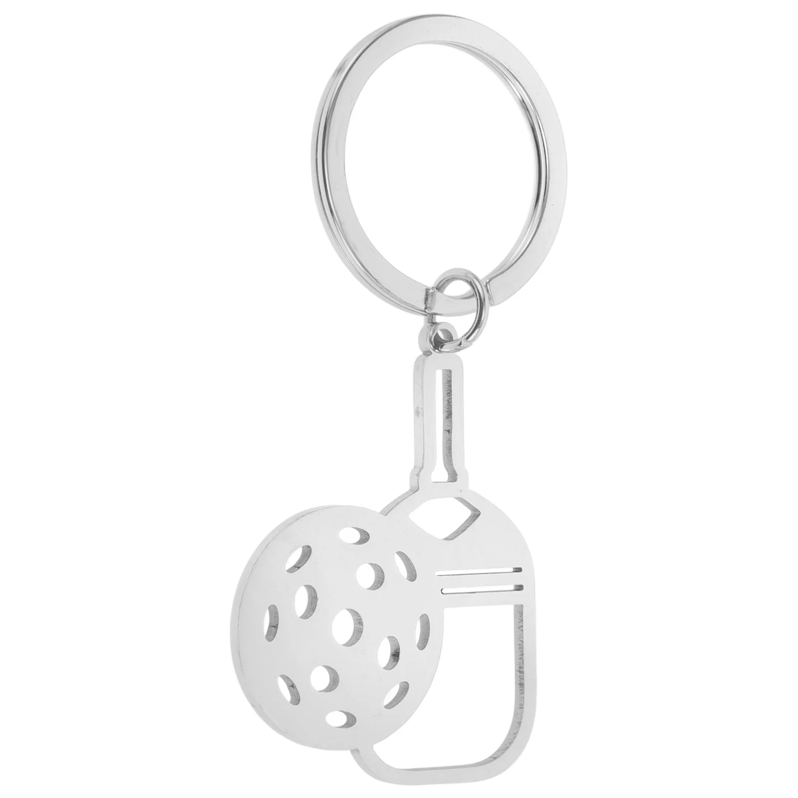 

Racket Keychain Stainless Steel Mini Size Durable Material Sports Party Supplies Tennis Hanging Accessories Gifts