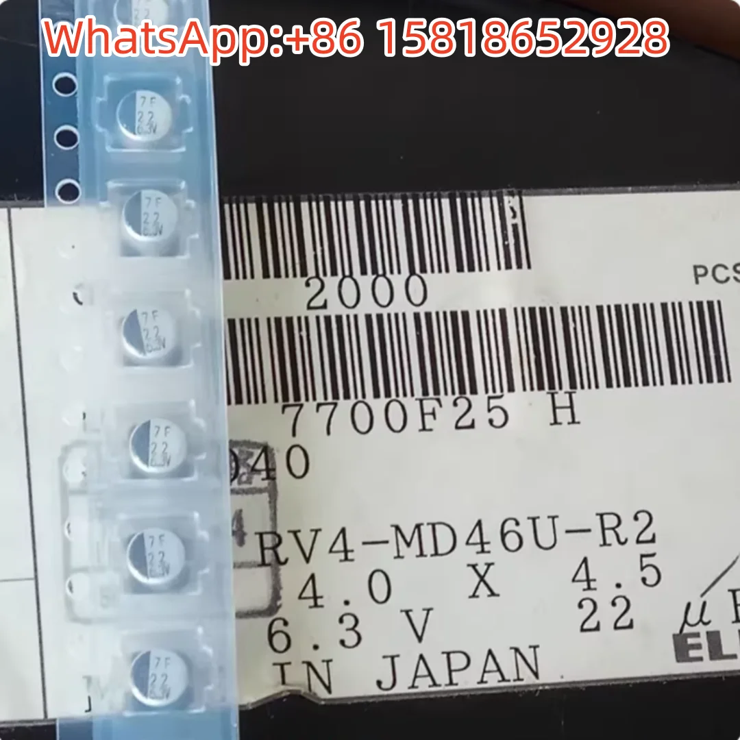 50pcs 6.3V22UF ELNA RV4 Size: 4X4.5mm Surface-mount electrolytic capacitors