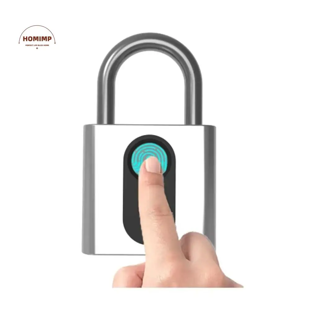 

Keyless Fingerprint Lock USB Charging Waterproof Smart Padlock Anti-theft Intelligent Safety Electronic Door Lock House Unlock