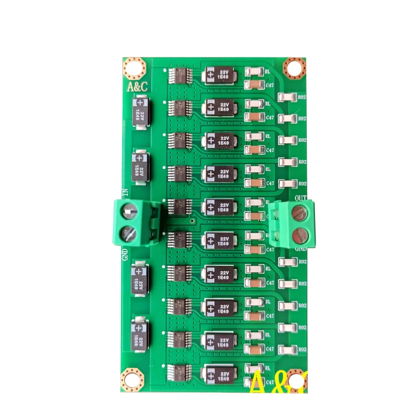 LT3045 10並列5A超低ノイズリニア安定化電源、ヒートシンク付き5V/9V