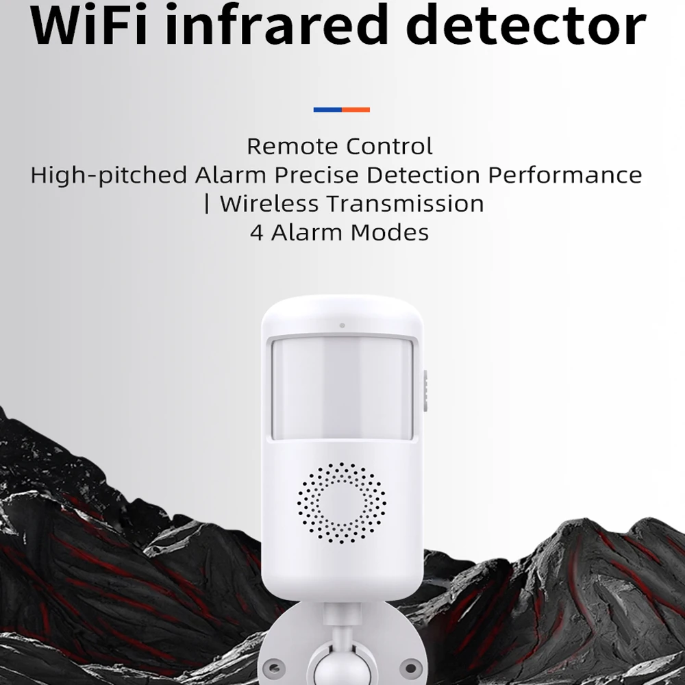 

TUYA motion sensor, home anti-theft alarm detector, infrared sensing intelligent alarm sensor, suitable for home anti-theft