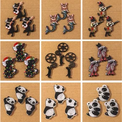 5 Stuks Acryl Schattige Panda Kat Hanger Bedels Voor Het Maken Van Oorbellen Ketting Diy Kid 'S Sieraden Accessoires Benodigdheden