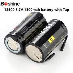 Soshine 18350 Rechargeable Battery 3.7V 1000mAh Li-ion Battery With Battery Storage Box 18350 Repair batteries with Tap