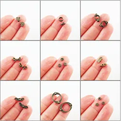 Fashion New Daisy Oval Frame Butterfly Bow Heart Charms Spacer Bar Beads Antiqued Bronze Plated