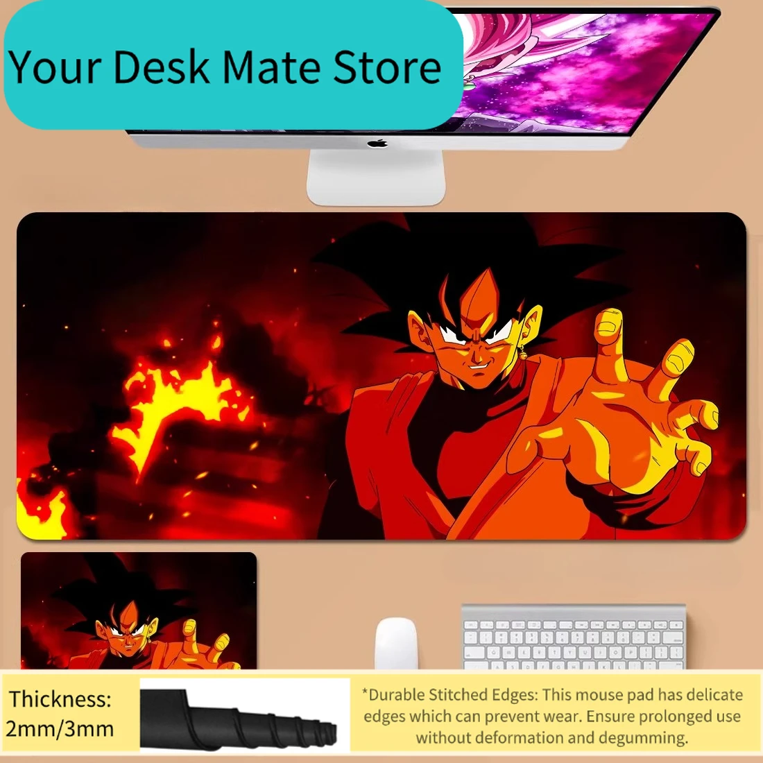

New Son Goku Mouse Mat Vegeta Bulma Broly Large Keyboard Mat Book Table Mat High Definition Printed Dragon Ball Anime Peripheral