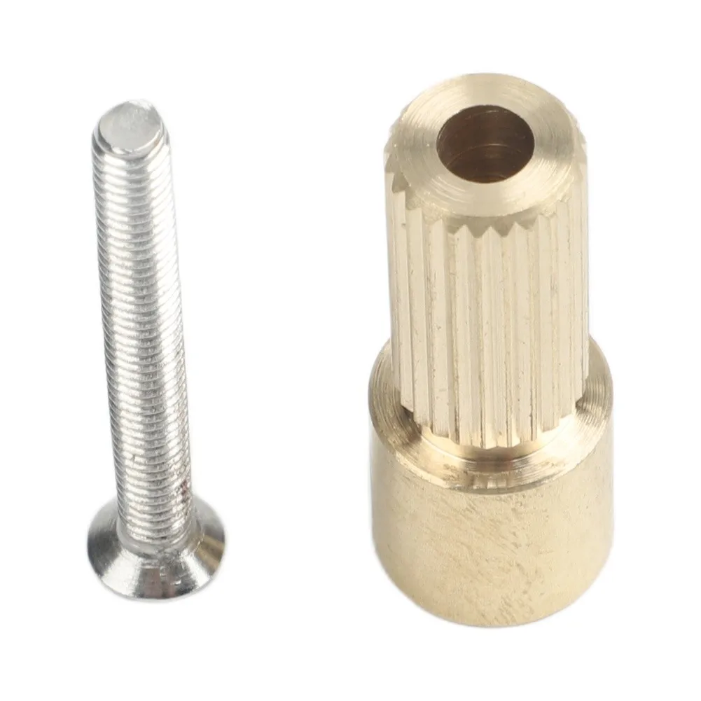 Brass 24-Tooth Faucet Valve Core Extension Rod Engineered for 9.6mm Thread Pitch in Common Faucet Valve Bodies