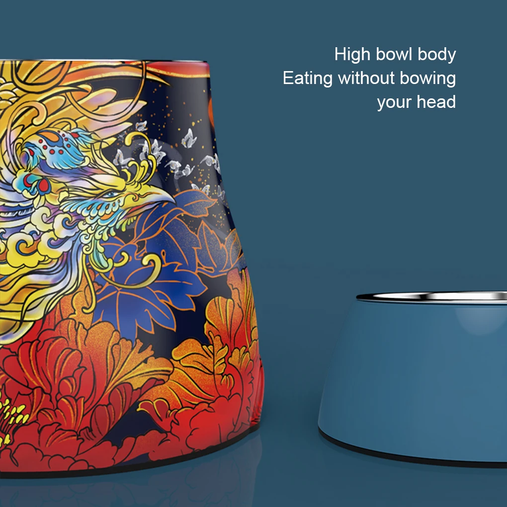 Stainless Steel High Foot Dog Basin Beautiful Sticker And Odorless. Anti Slip Rubber Strip Is Anti