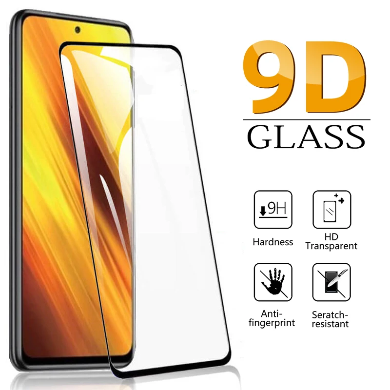 For Poco F3 Tempered Glass Xiaomi Redmi Note 11 Pro Plus 10 9 8 7 10s 9s 10C 9C NFC 11s Poco F4 GT X3 X4 M4 Pro Screen Protector