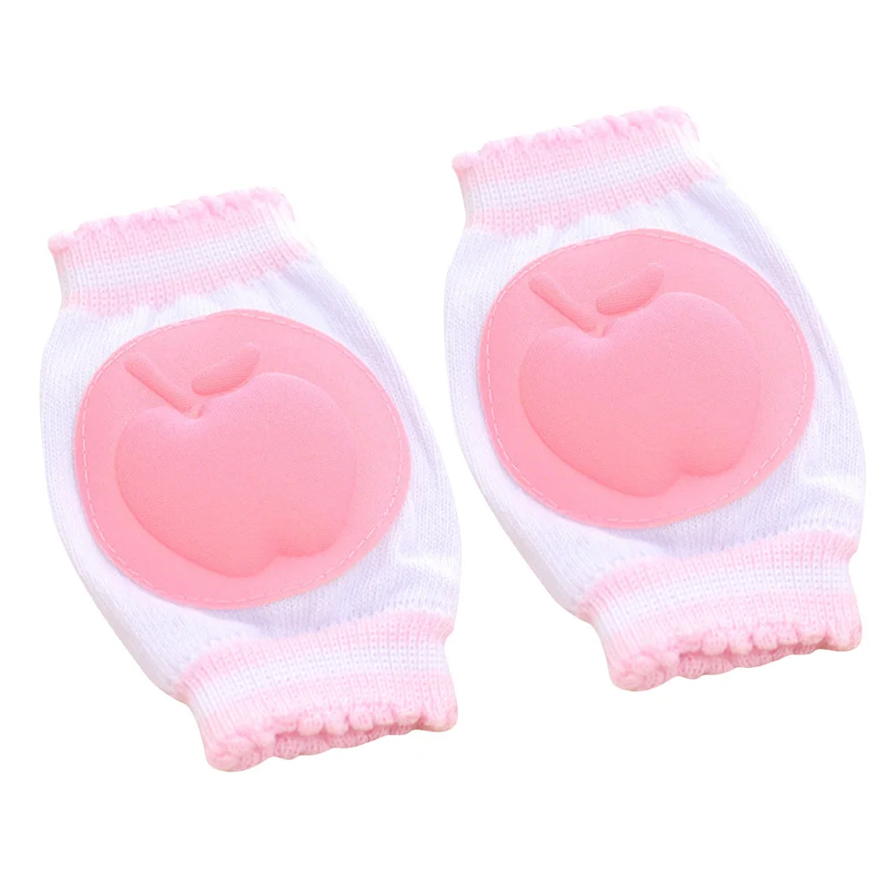 1Pair Infant Kneepads Crawling Safety Protector Breathable Sweat Absorbing Durable Washable Blue Baby Kneepads
