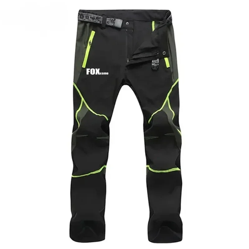 Foxxamo ciclismo uomo pantaloni da Trekking resistente all'usura pantaloni sottili ad asciugatura rapida pantaloni elastici impermeabili arrampicata Trekking primavera estate