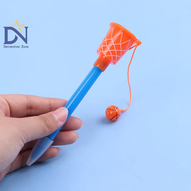 Basketball Hoop Pens,Basketball Party Favors -Sports Novelty Pens With Basketball Toss For Sport Themed Birthday Party