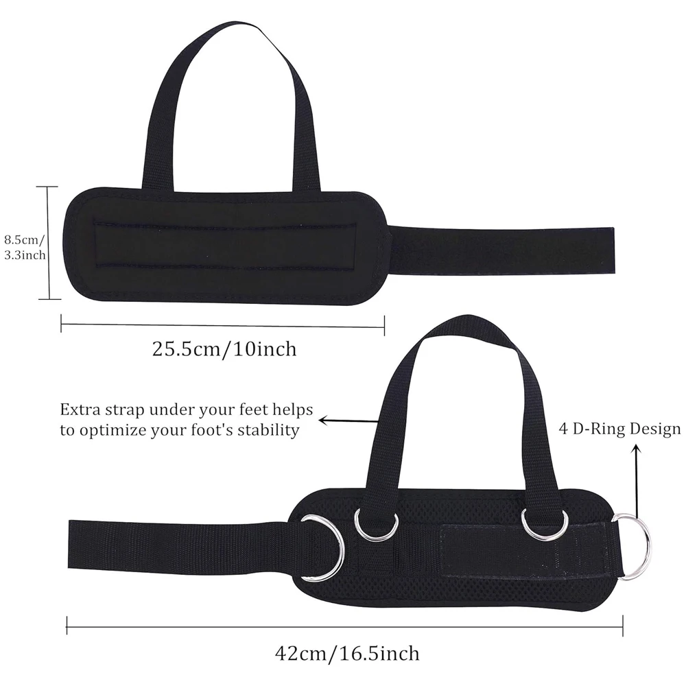 Ankle Straps for Cable Machine, Ankle Attachment for Gym, Ankle-Cuff, Kickback Ankle Strap for Glute Workout, Leg Extensions