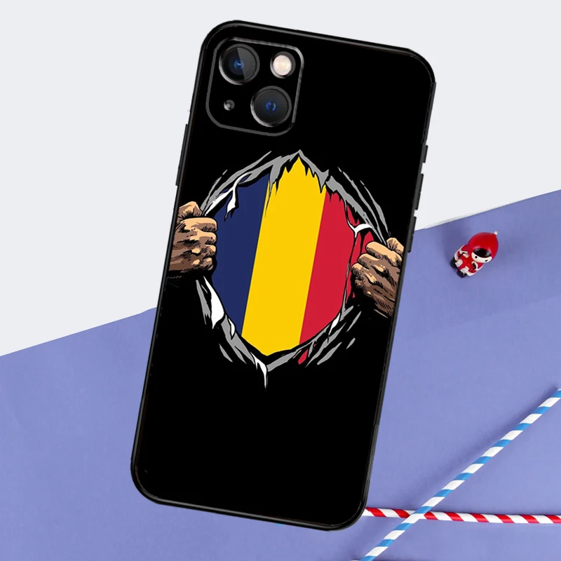 Republic of Chad Flag Phone Case For iPhone 16 15 14 11 12 13 Pro Max Mini X XR XS Max 7 8 Plus Cover Coque