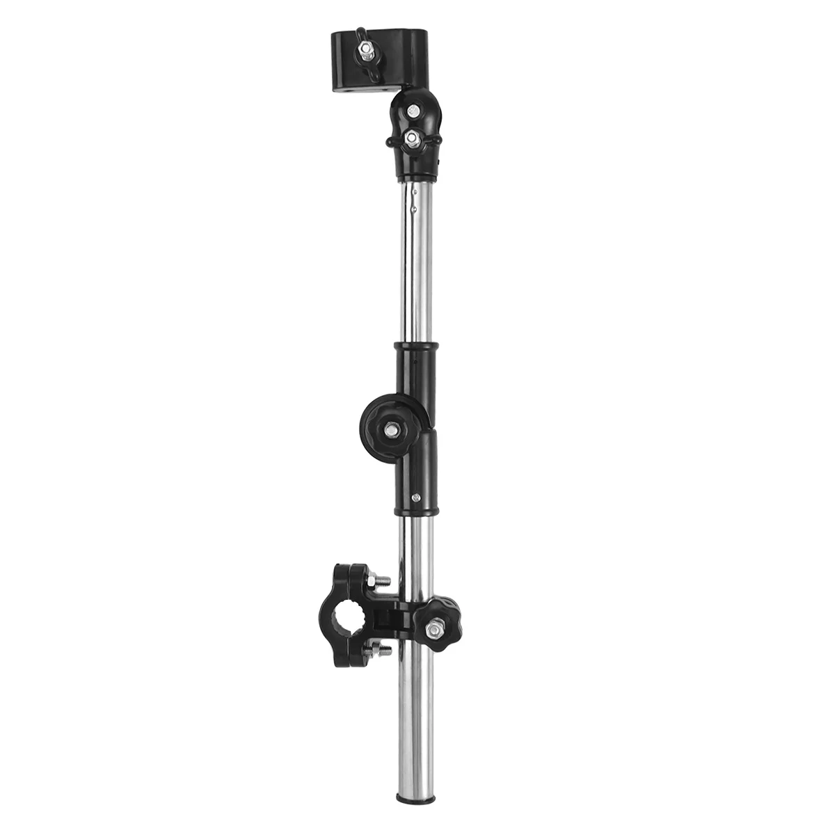 

Umbrella Mount Stand Adjustable Black Outdoor Clamp for Wheelchair Stroller Bike 360 Degree Rotatable Umbrella Holder Rain Sun