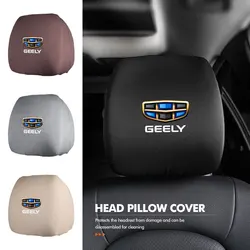 Car Seat Headrest Elastic Protective Pillow Protective Cover For Geely LC EC8 Atlas CK2 CK3 GT GC9 Geometry C Tugella GX3 CK