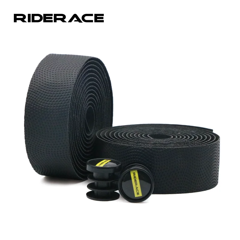 Bike Handlebar Tape PU+EVA Leather Anti-slip Shockproof Bar Wraps Fixing Straps Road Cycling Handlebar Tapes Bicycle Accessories