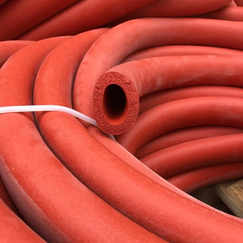 

40 50 60mm ID Silicone Foam Tube 1m Length Expanding Foam Insulated Hose Sponge Casing