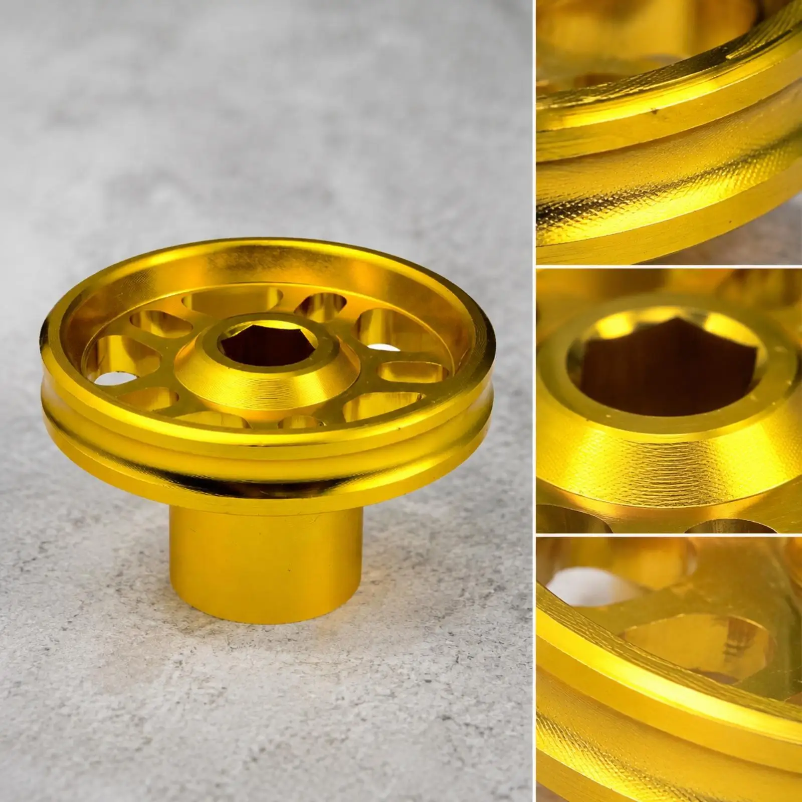Motorcycle Fork Cup Cover CNC Machined Aluminum Alloy Front Fork Accessory for Custom Garage Build and Styling