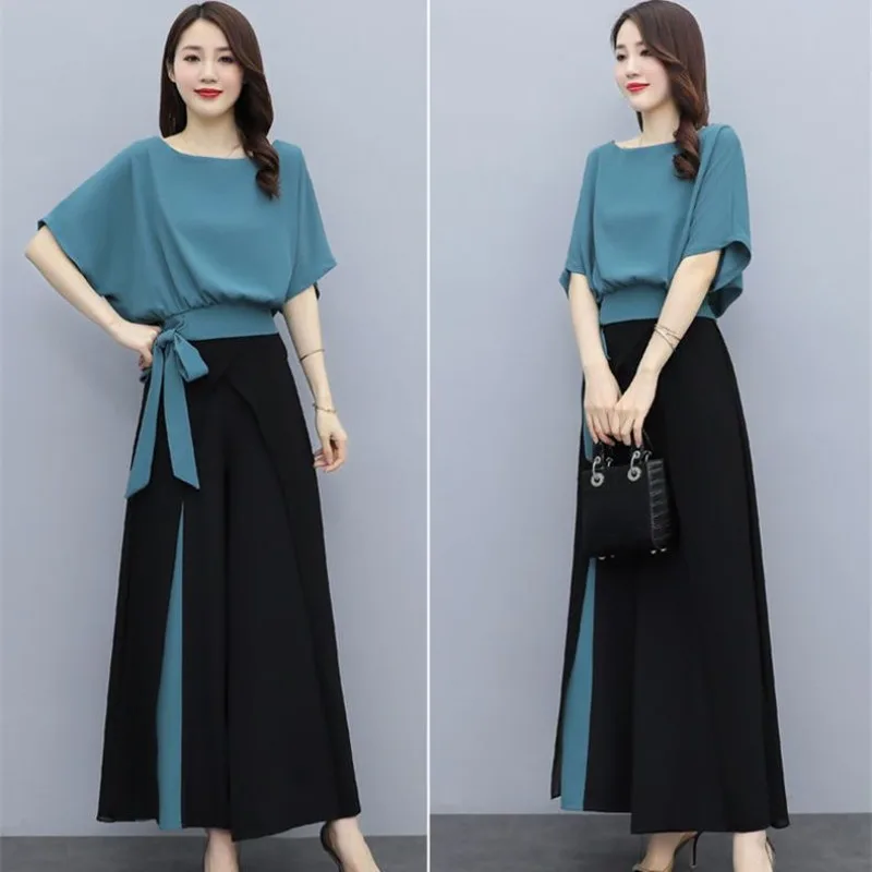 Wear To Work Ladies Trouser Office Professional Chic and Elegant Outfit Clothing Sales Cheap Full Women's Pants Two Piece Set