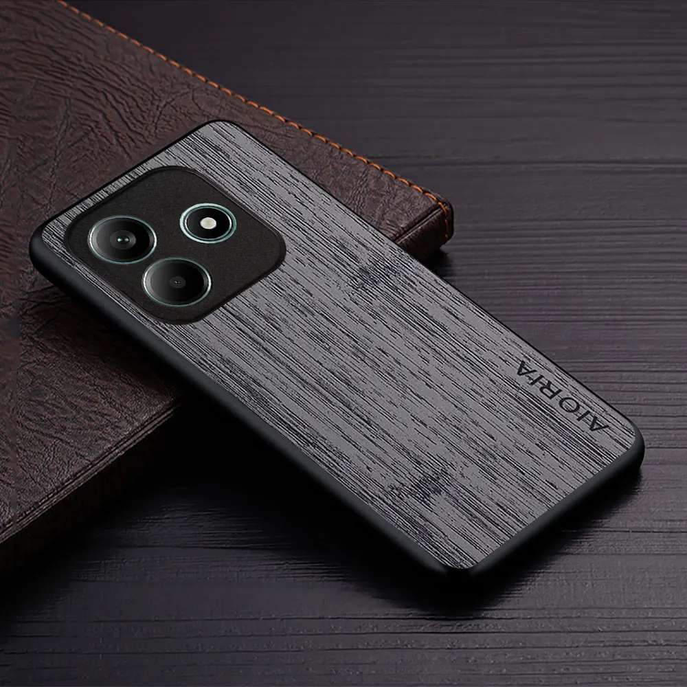 Case for Xiaomi Note 14 Pro Plus 4G 5G funda bamboo wood pattern Leather new phone cover Luxury coque for Redmi Note 14 Pro case