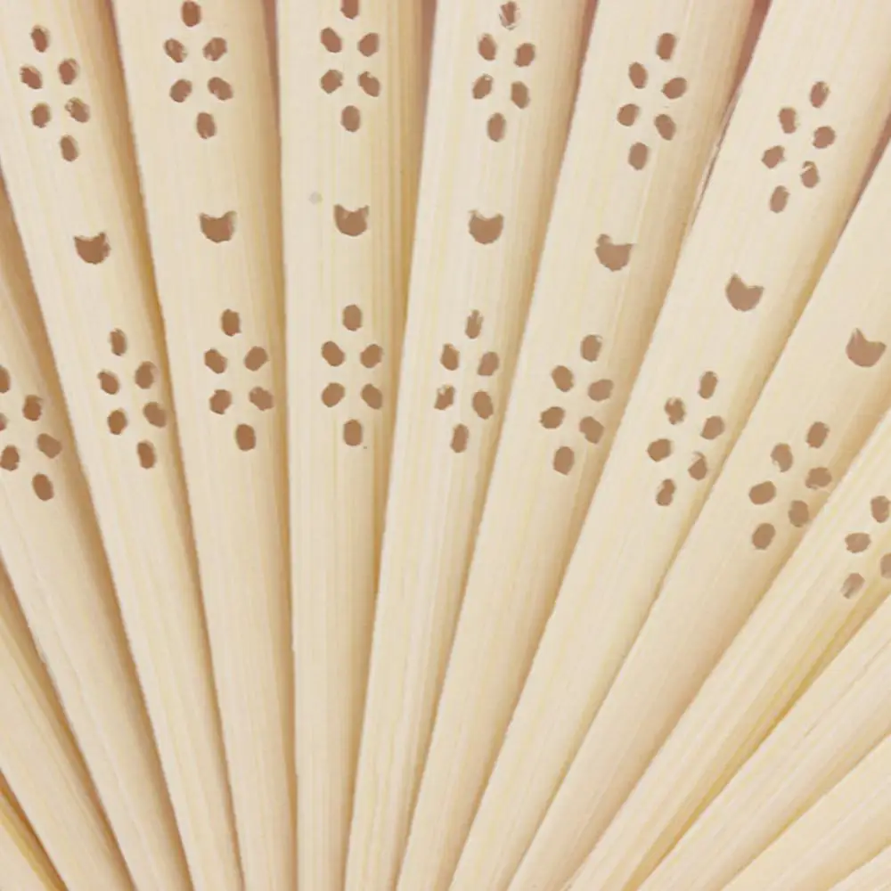 Women DecorationTool Bamboo Party Solid Color Chinese Style Folding Hand Held Fan Dance Fan Photo Prop Tool Folding Paper Fan