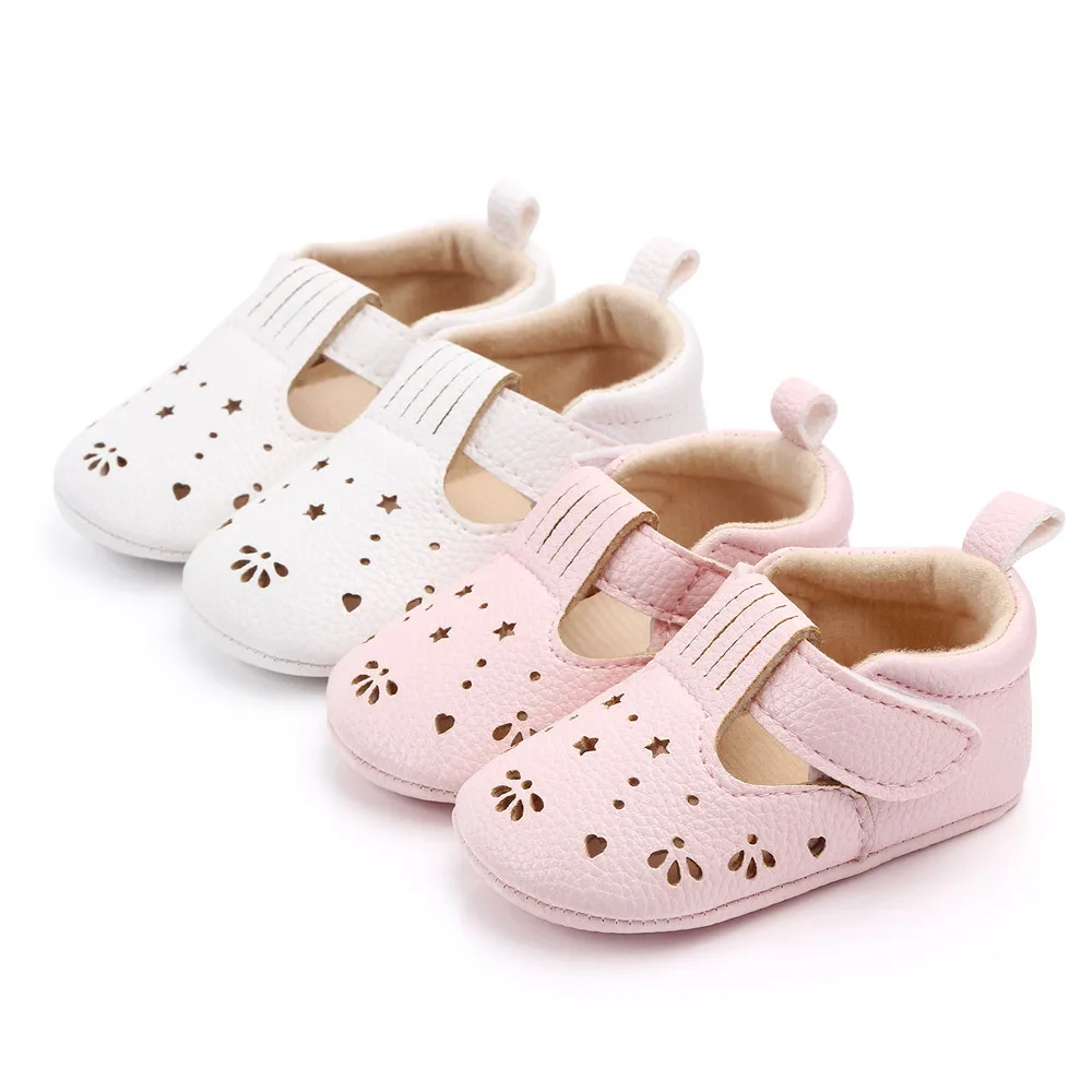 NEW Summer 0-18Months Kids Newborn Baby Boys Girls Fashion Summer Soft Crib Shoes First Walker Anti Slip Sandals Shoes Soft Sole