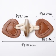 

8pcs Horn Toggle Buttons Small Size Handcrafted Secure Fastening Coat Jacket Clothing Closure Buckle Decorative