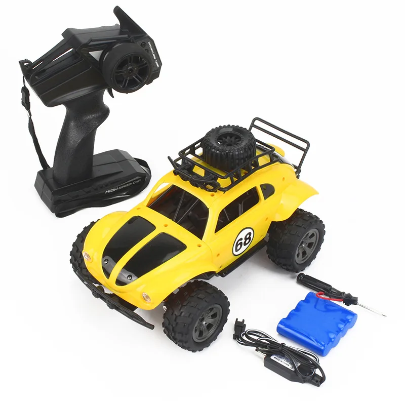 KY-1816A RC Classic Beetle 1:18 Remote Controlled Car Model High Speed Off Road Children's Remote Controlled Car Toy for Kids