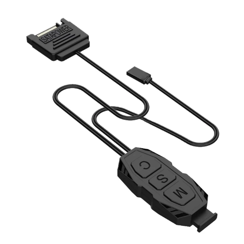 5V 3Pin to ARGB Контроллер адаптера Вентилятор компьютера Контроллер светодиодного освещения