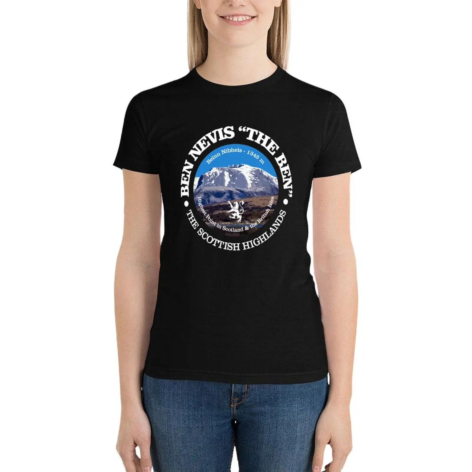 Ben Nevis (P) T-Shirt aesthetic clothes vintage clothes graphics Short sleeve tee tight shirts for Women