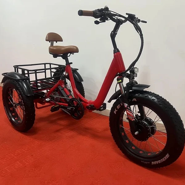 20 Inch 350W Lithium-ion Dual Battery Urban Mini Commuting And Leisure Tricycle For Electric Tricycle With Aluminium Frame