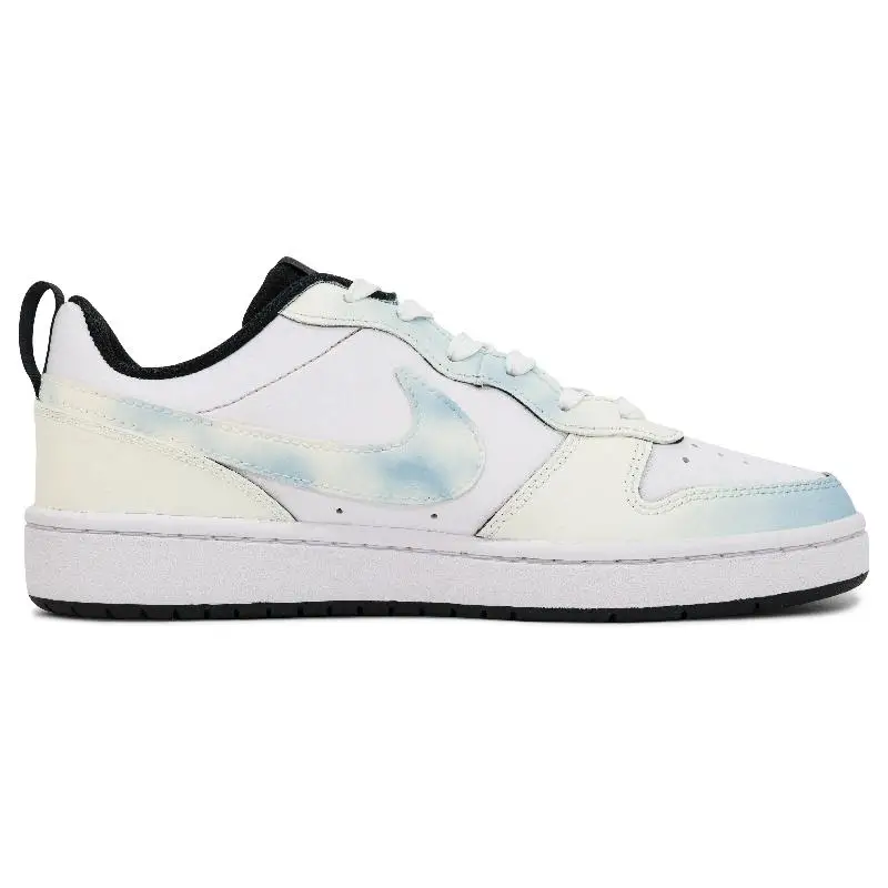 【Customize】Nike Court Borough Skateboarding Shoes Women's Low-top Cyan Sneakers shoes BQ5448-110