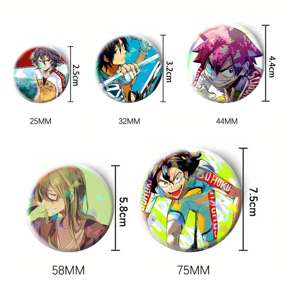 Yowamushi Pedal Naruko Anime  75mm 58mm 44mm 25mm Brooch Backpack Hat Pins Accessories Toys Badge