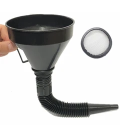 2 In 1 Refueling Funnel With Strainer Can Spout For Oil Water Fuel Petrol Diesel Gasoline Auto Car Motorcycle