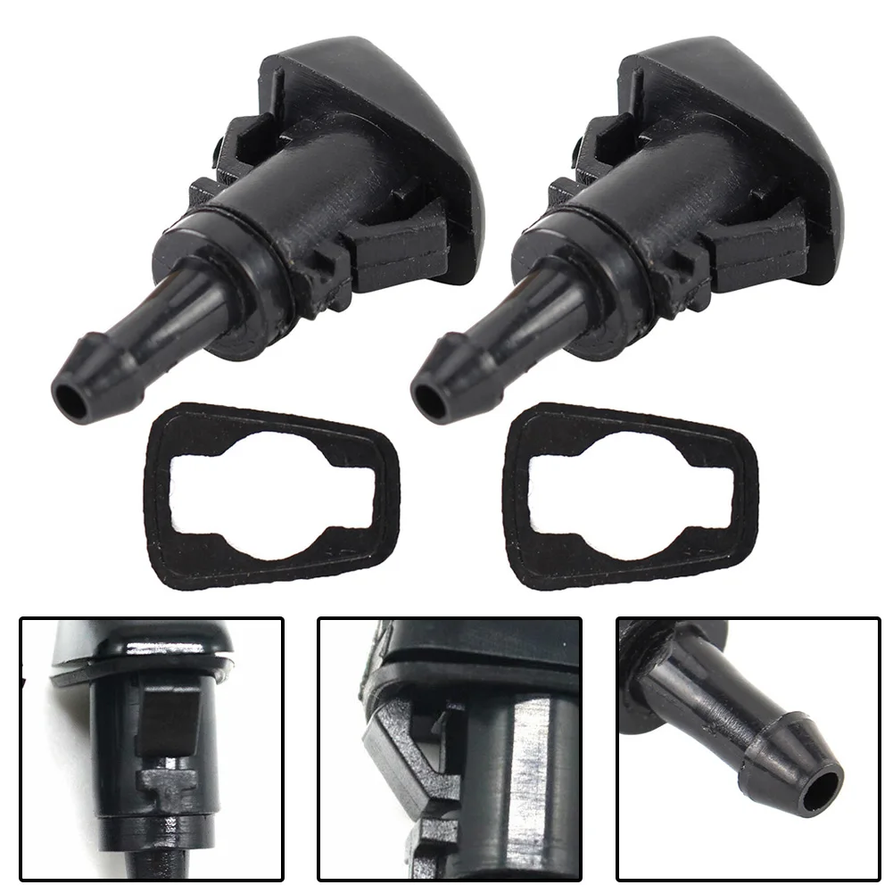 2pcs For Chrysler Windshield Washer Wiper Spray Nozzle For Chrysler 300 For Dodge Avenger For RAM 1500 For Jeep