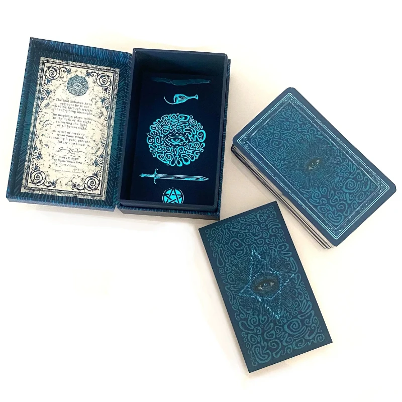 Prisma Visions Tarot 7th Edition Silver Gilded Edge Original Tarot Deck In Stock Divination Card for Beginner Tarot Reading Gift
