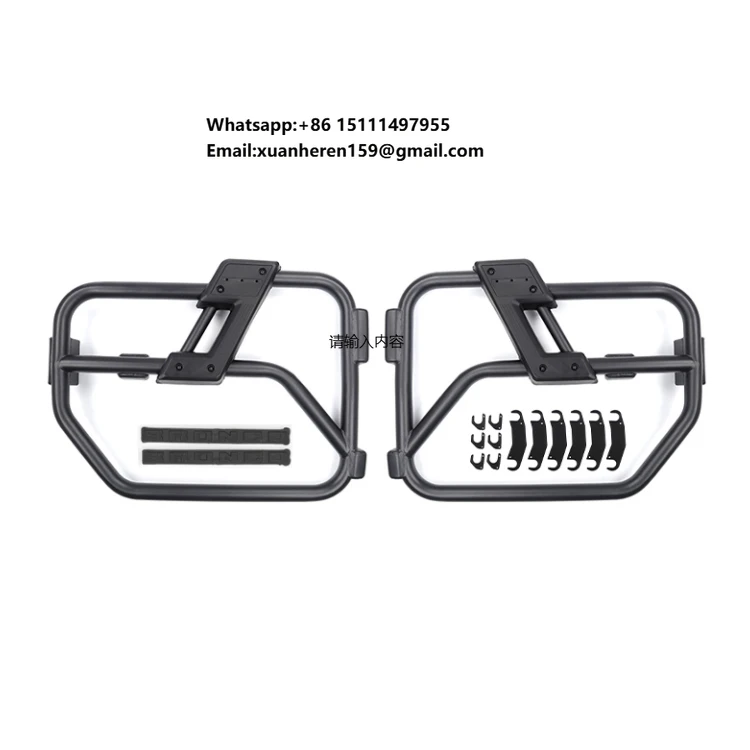 

1 Pair OE Style Carbon Steel Front Tube Door for 2021 2022 2023 2024 Ford Bronco Offroad 4-Door Modified Half Trail Doors