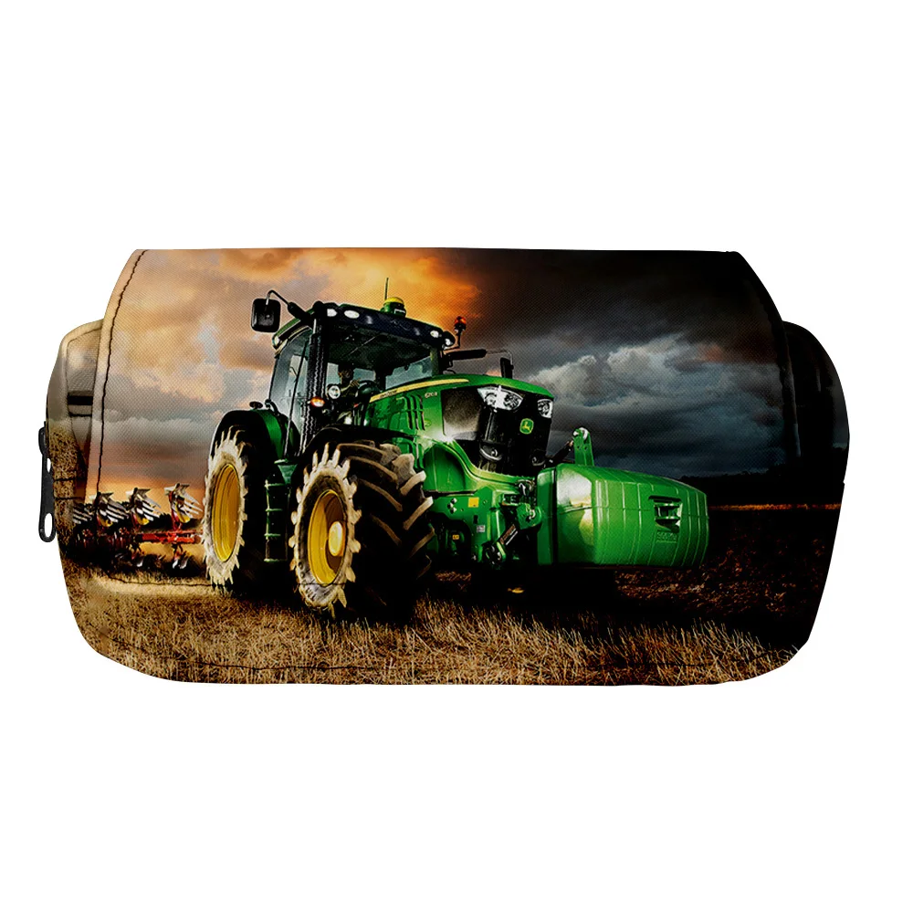 Anime 3D Printed Game Tractor Pattern Pencil Case Students Children Boys Girls 3D Oxford Waterproof Cartoon Double Storeage Bag