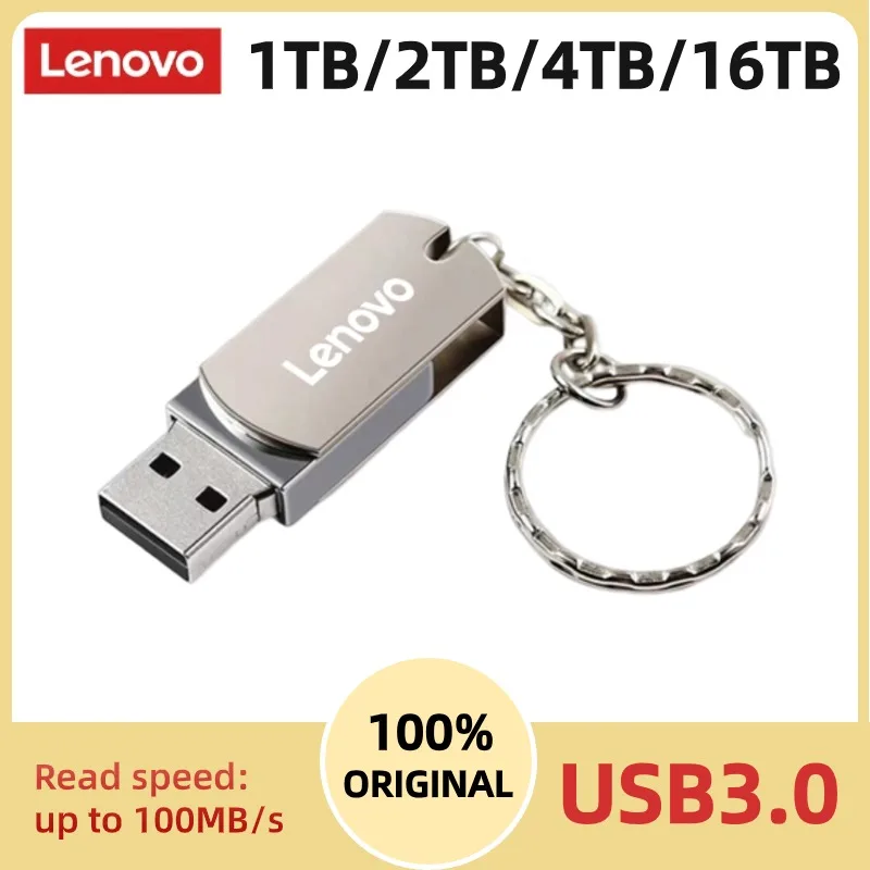 레노버 고속 USB 플래시 드라이브, 노트북 태블릿용 USB 메모리 플래시 디스크, C타입 SSD, 16TB, USB3.0, 8TB, 2TB, 1TB OTG, 4TB