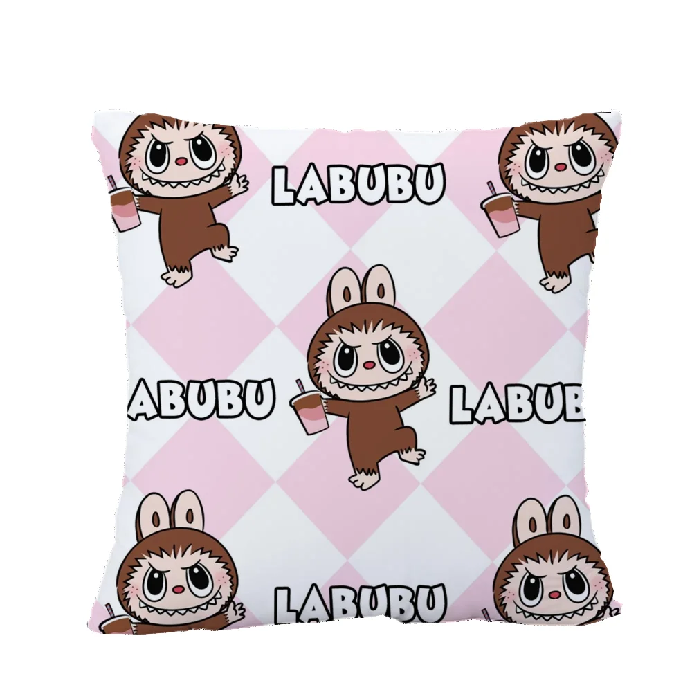 Labubu Christmas Cushion Covers Decorative Pillows Back to School Anime Ghostface Cushions for Decorative Sofa Malbon Fnaf Bratz