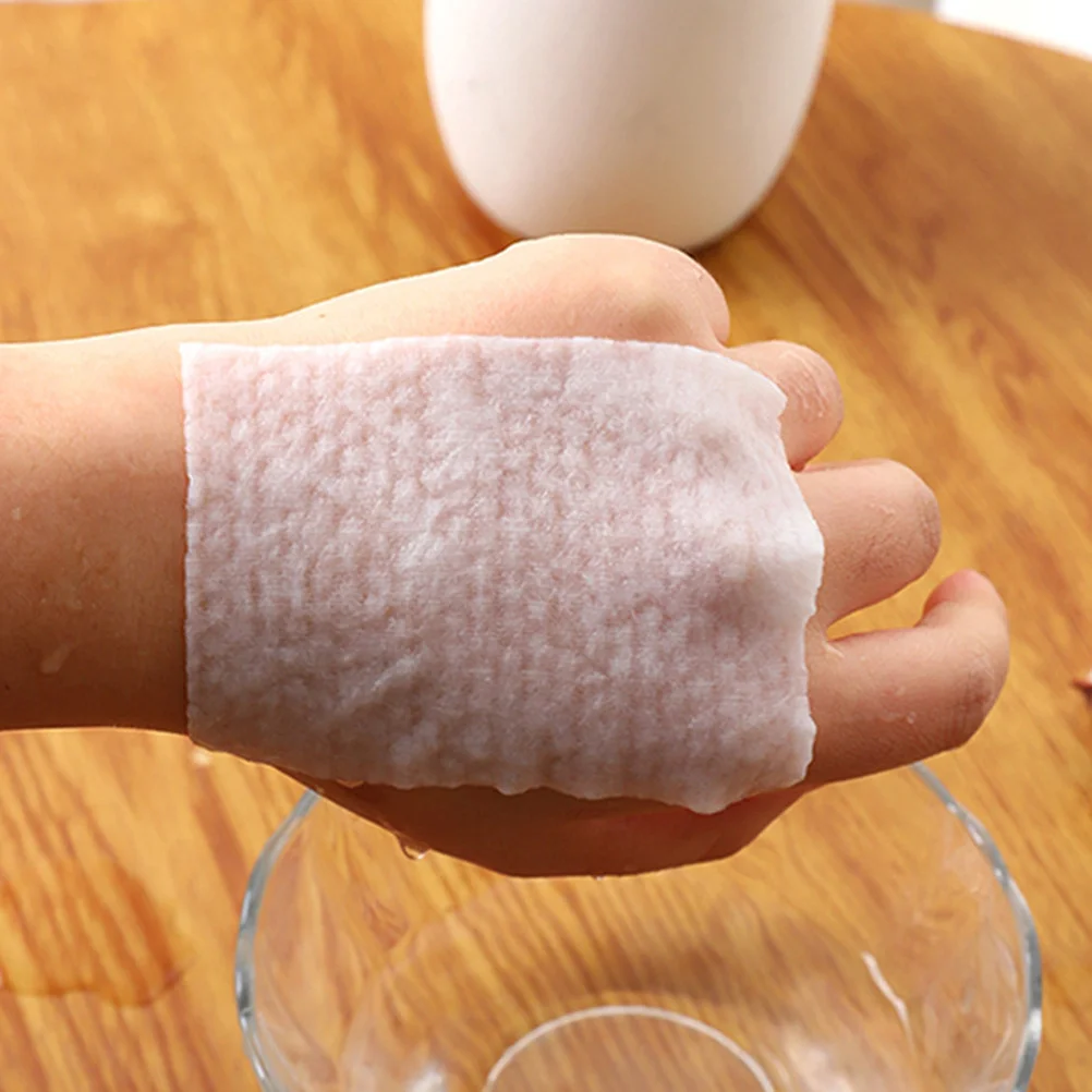 แผ่นเช็ดเครื่องสำอางแบบอัดแน่น ไม่ถักทอ สำหรับทำความสะอาดรูขุมขนอย่างล้ำลึก ขจัดเซลล์ผิวที่ตายแล้ว ควบคุมความมัน ล้างหน้า