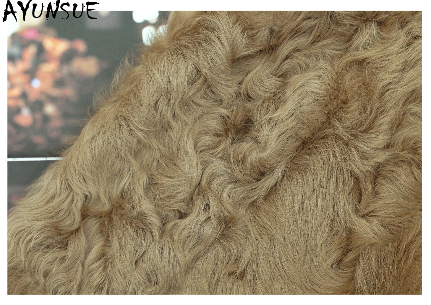 AYUNSUE سترة جلدية حقيقية للنساء معطف فرو من جلد الغنم الطبيعي ملابس شتوية دافئة للسيدات 2025 هوديي شوبانا Жenca فضفاضة تناسب #5
