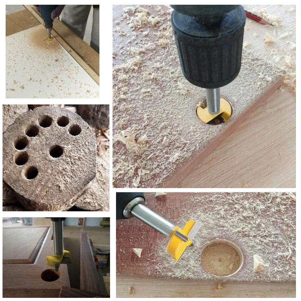 1 pz38mm-60mm punte Forstner strumenti per la lavorazione del legno sega a tazza taglierina cerniera punte da trapano noiose codolo tondo carburo di tungsteno Cutte