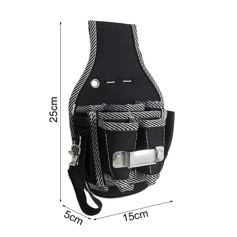 Multifunctional Tool Bag Nylon Fabric Tool Belt Screwdriver Kit Holder Tool Bag Pocket Pouch Bag Electrician Waist Pocket Case