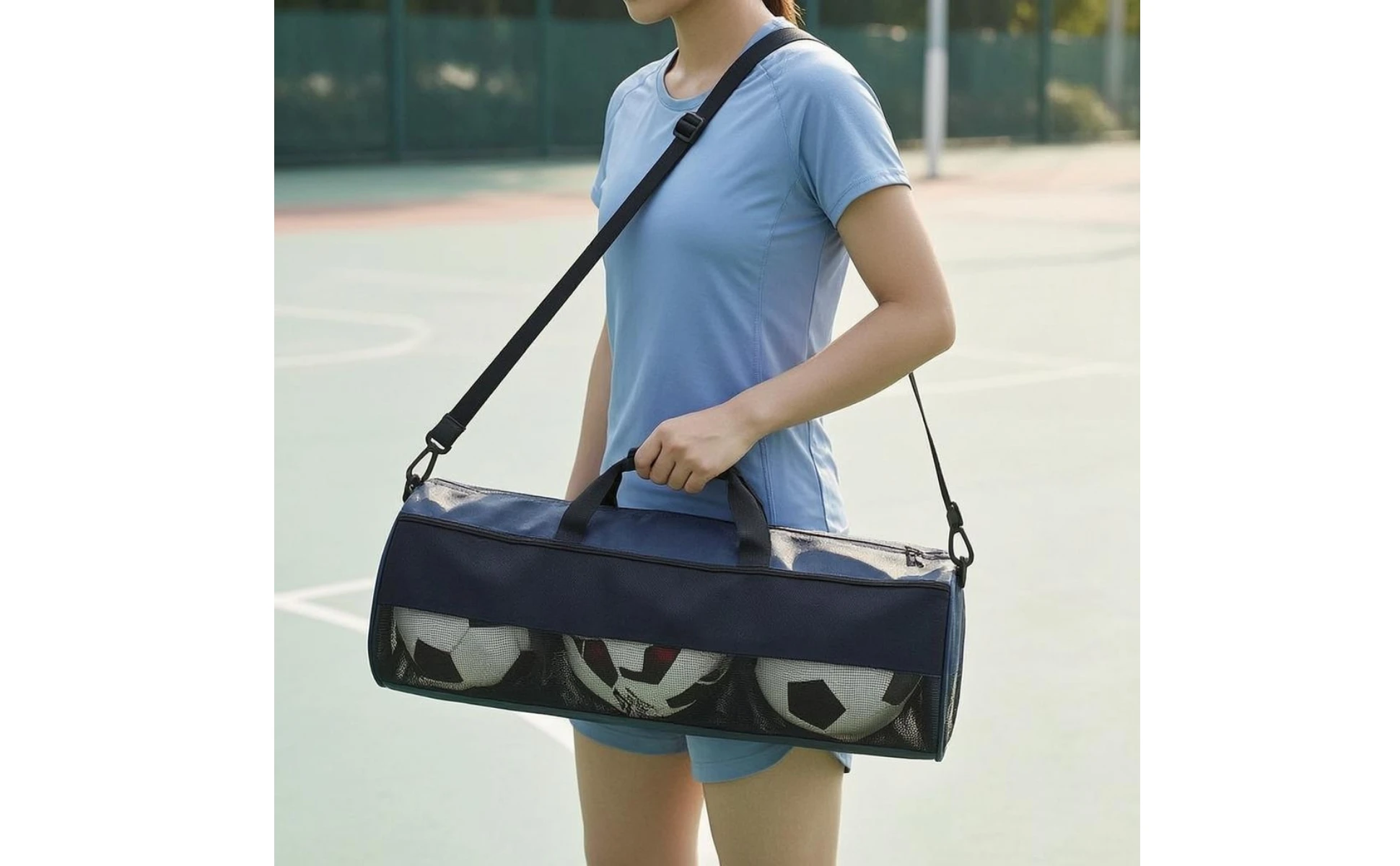Soccer Ball Bag Metal Hardware Athletic Storage Carry Sack