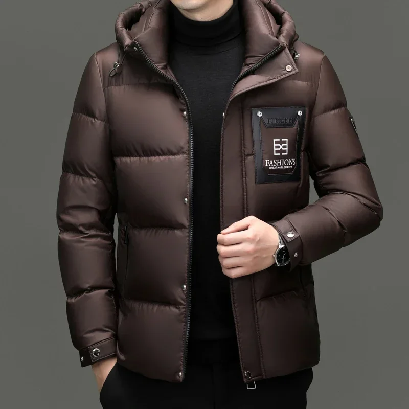 

YEAE Short Down Jacket 85 Duck Down Male Padding Designer Clothes Men Men's Padded Jacket Mens Winter Coats Luxury Clothing Men