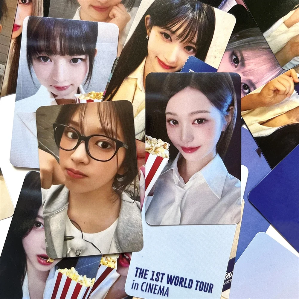 6/24Pcs/Set Kpop Wonyoung Liz 1st World Tour in CINEMA Photocards LOTTE POUCH REWARD Ver Yujin Rei Selfie Lomo Cards Fans Gifts