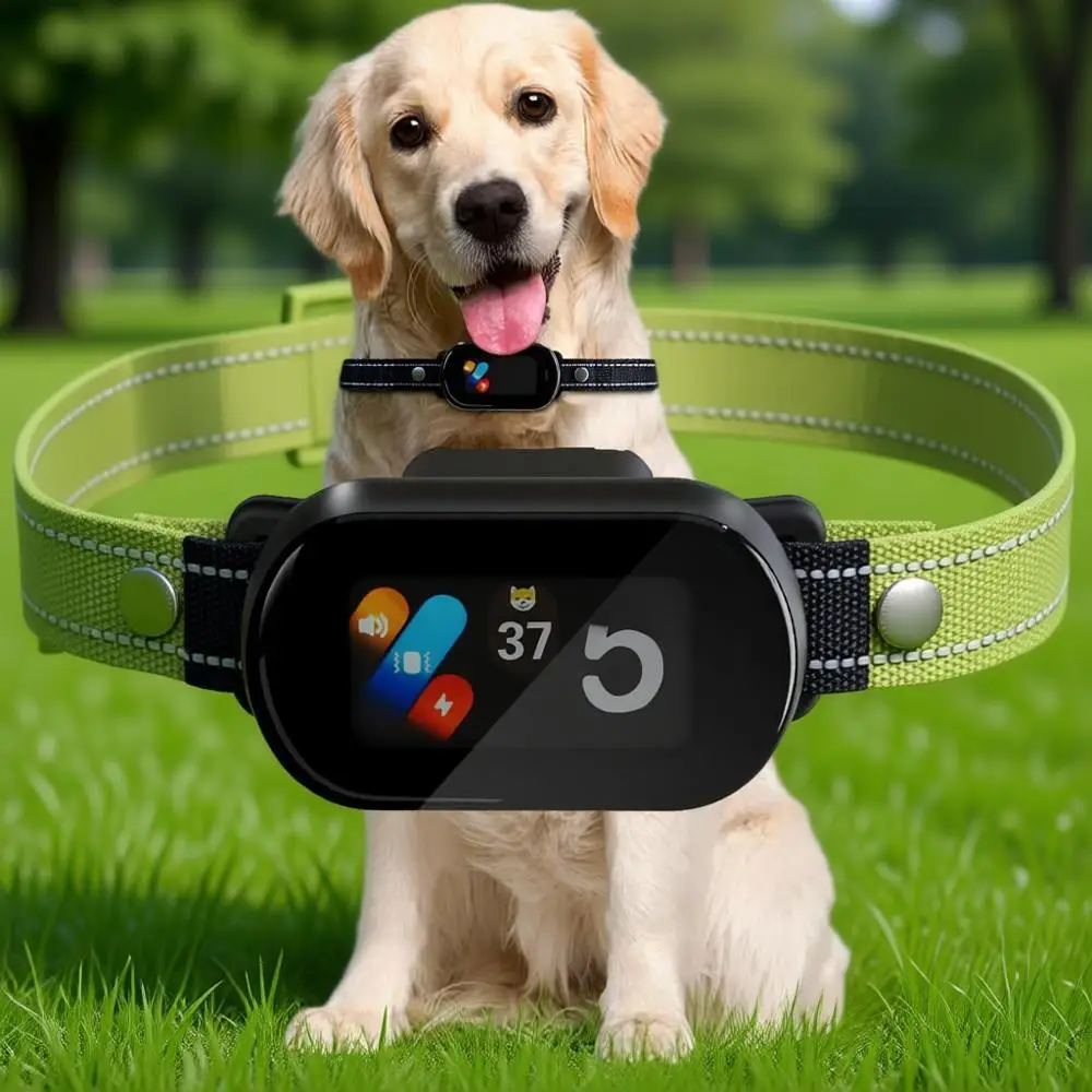 

Rechargeable Ultra-Light Anti-Barking Collar with 5 Adjustable Sensitivity for Small Medium Large Dogs, Vibration, IP67 Waterpro