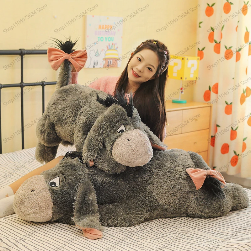 New Winnie the Pooh Eeyore Donkey Plush Toy Giant Stuffed Doll Girlfriend Kids Birthday Holiday Gift Home Decor Soft Fluffy